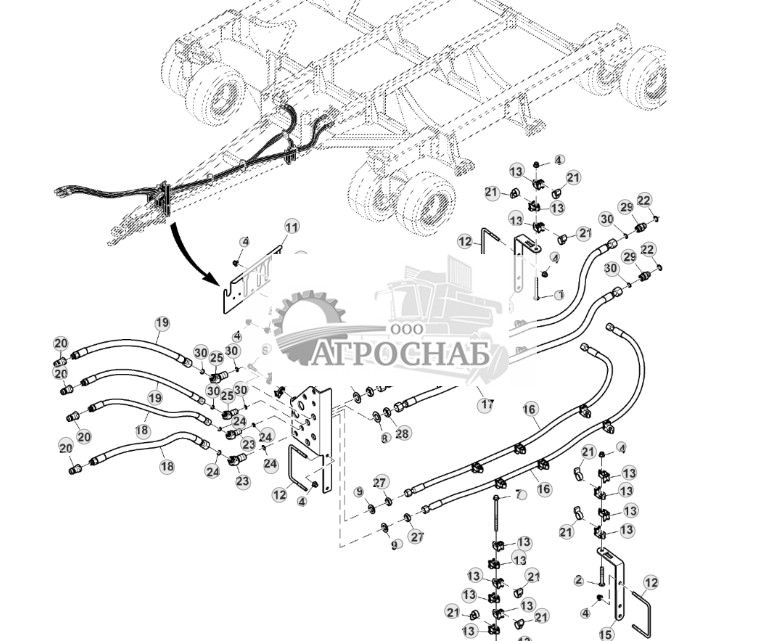Гидравлические шланги сцепки (770101 - ) - ST870490 111.jpg